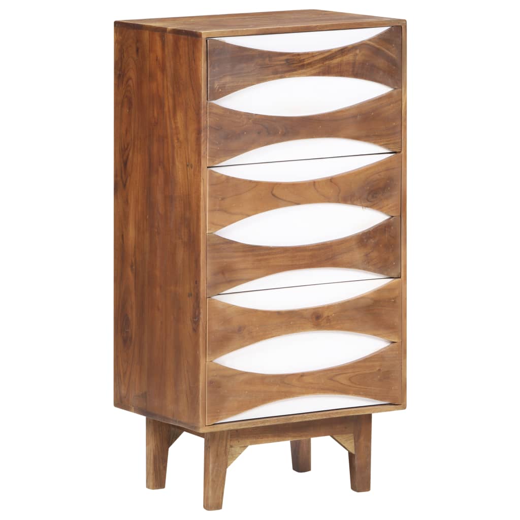 vidaXL Kommode 43,5x35x90 cm Massivholz Akazie  