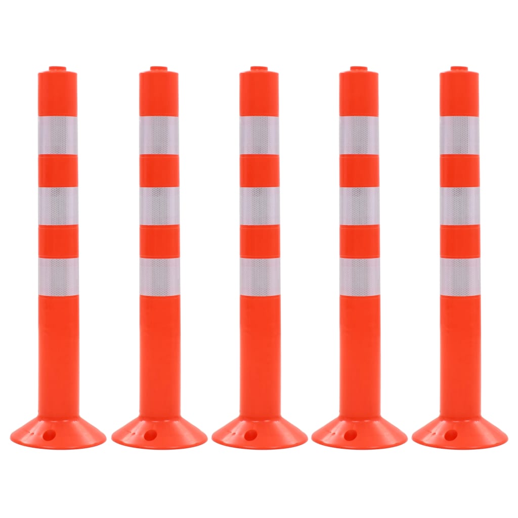 vidaXL Verkehrspoller 5 Stk. Kunststoff 75 cm
