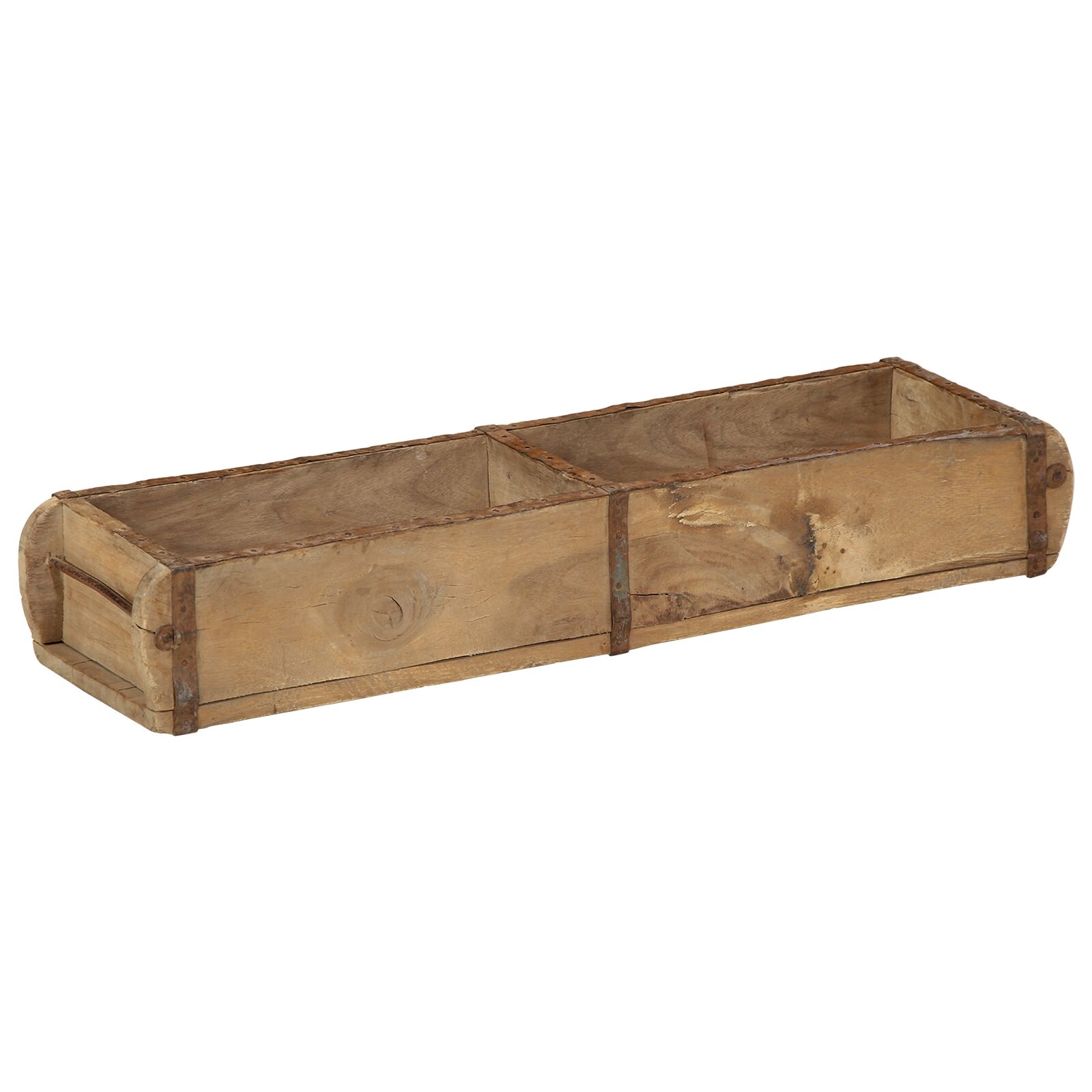 vidaXL Tablett 60,5x15x9 cm aus recyceltem Massivholz