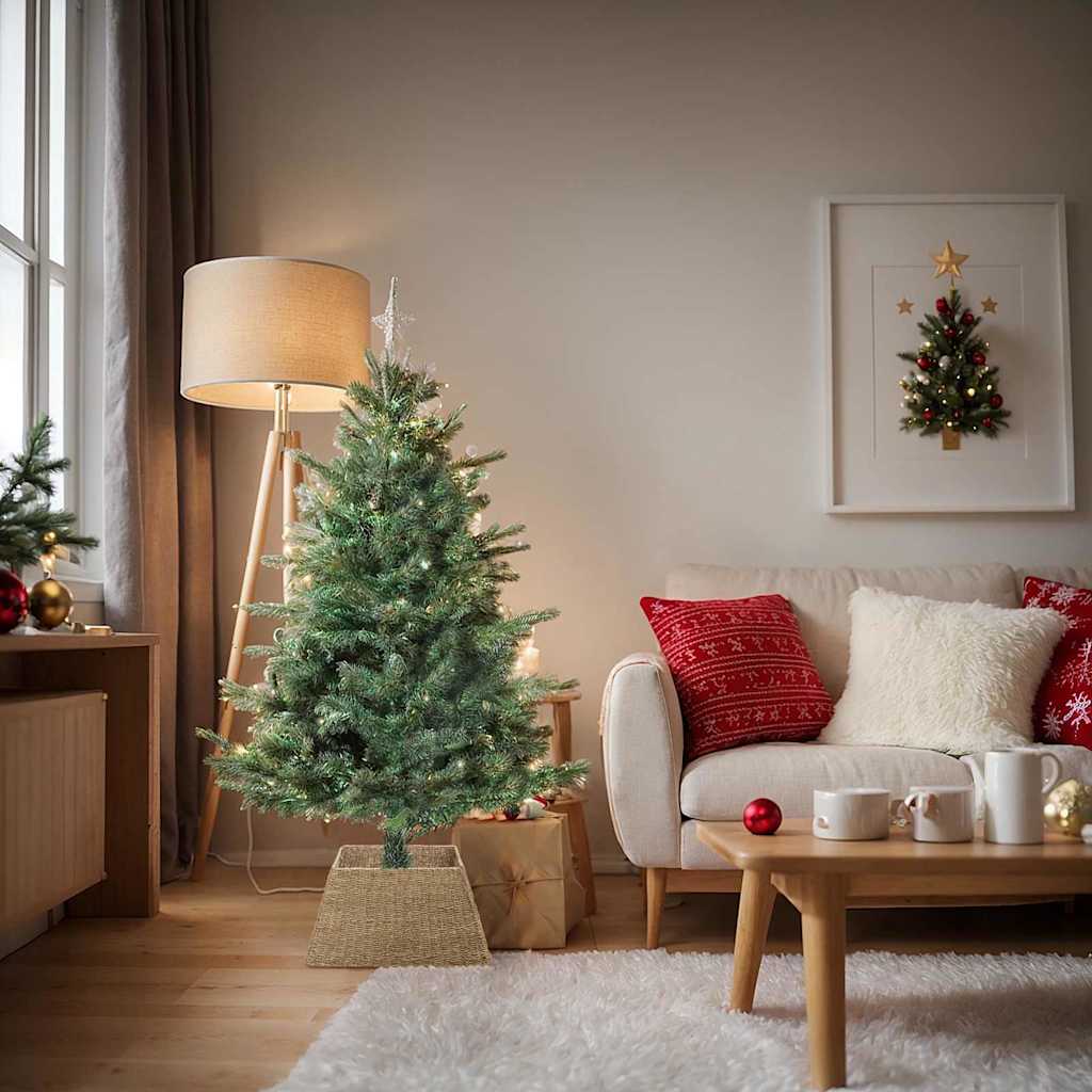 vidaXL Weihnachtsbaumkragen Braun 50 x 50 x 25 cm das Seegras