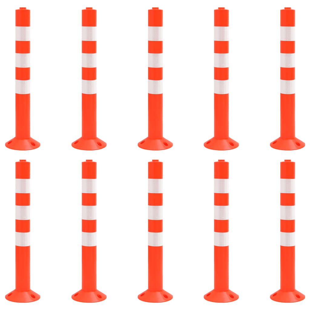 vidaXL Absperrpfosten 10 Stk. 75 cm PE