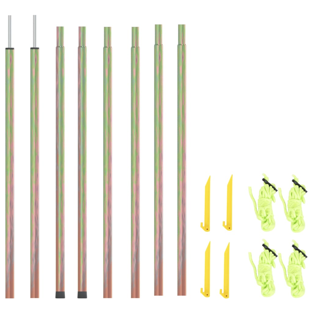 vidaXL Sonnensegel Stangen 2 Stk. 200 cm Verzinkter Stahl 