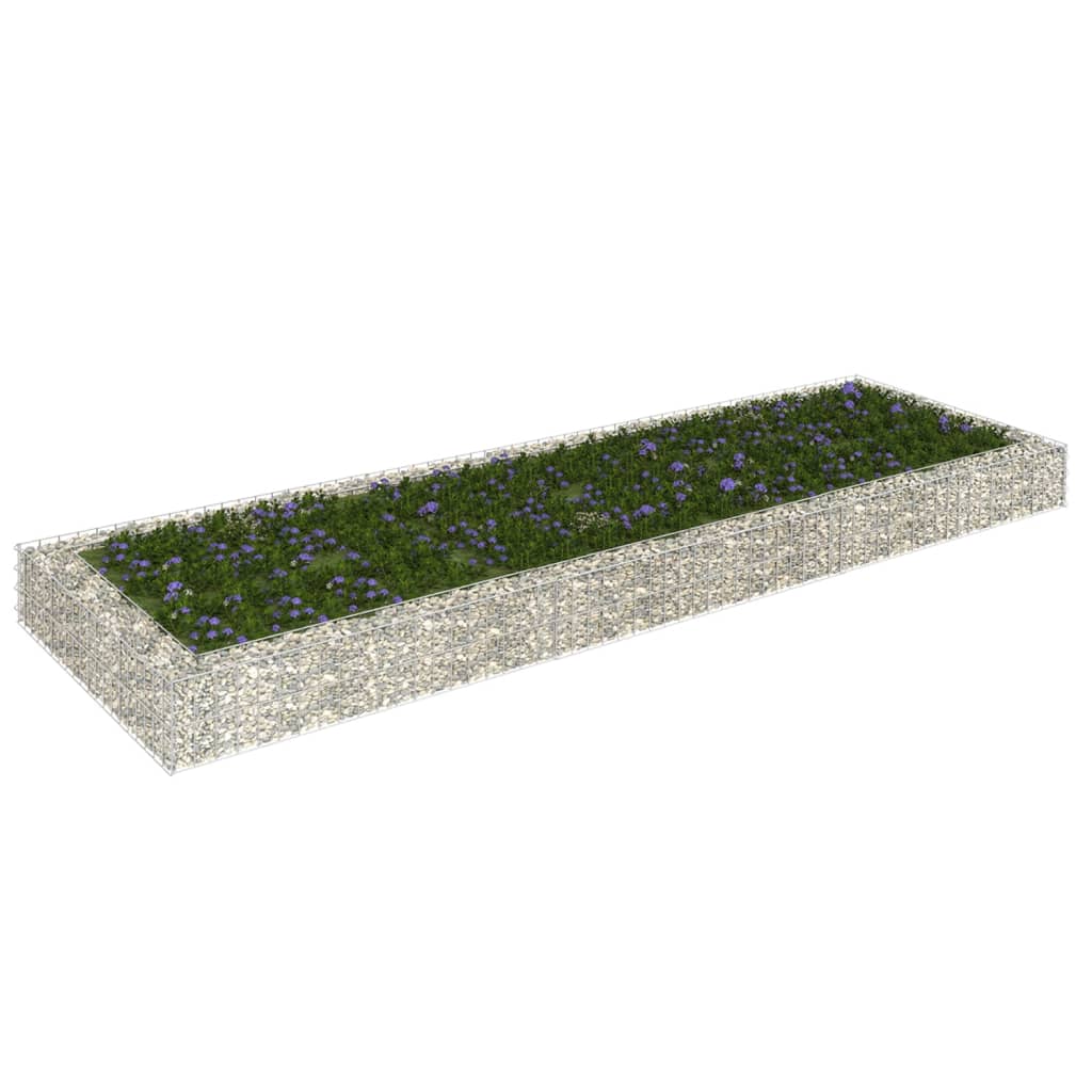  vidaXL Gabionen-Hochbeet Verzinkter Stahl 300x100x20 cm