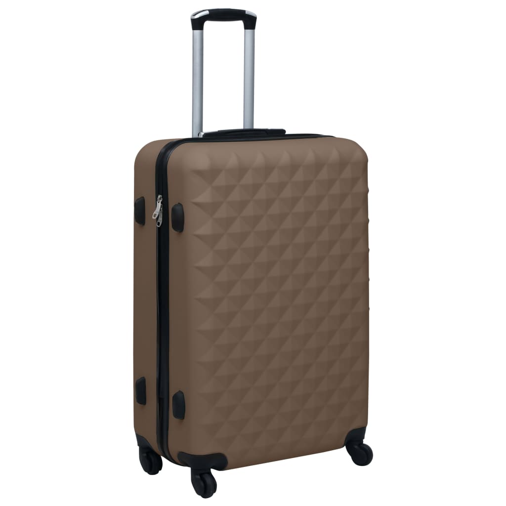vidaXL Hartschalen-Trolley Braun ABS