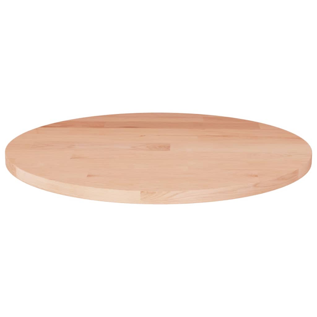 vidaXL Runde Tischplatte Ø30x1,5 cm Unbehandeltes Massivholz Eiche