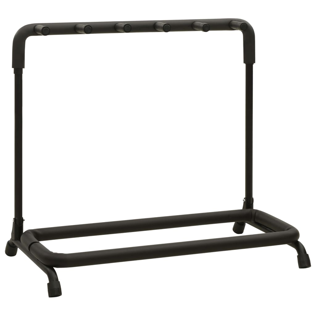 vidaXL Gitarrenständer Klappbar 5-fach Schwarz 74x41x66 cm Stahl