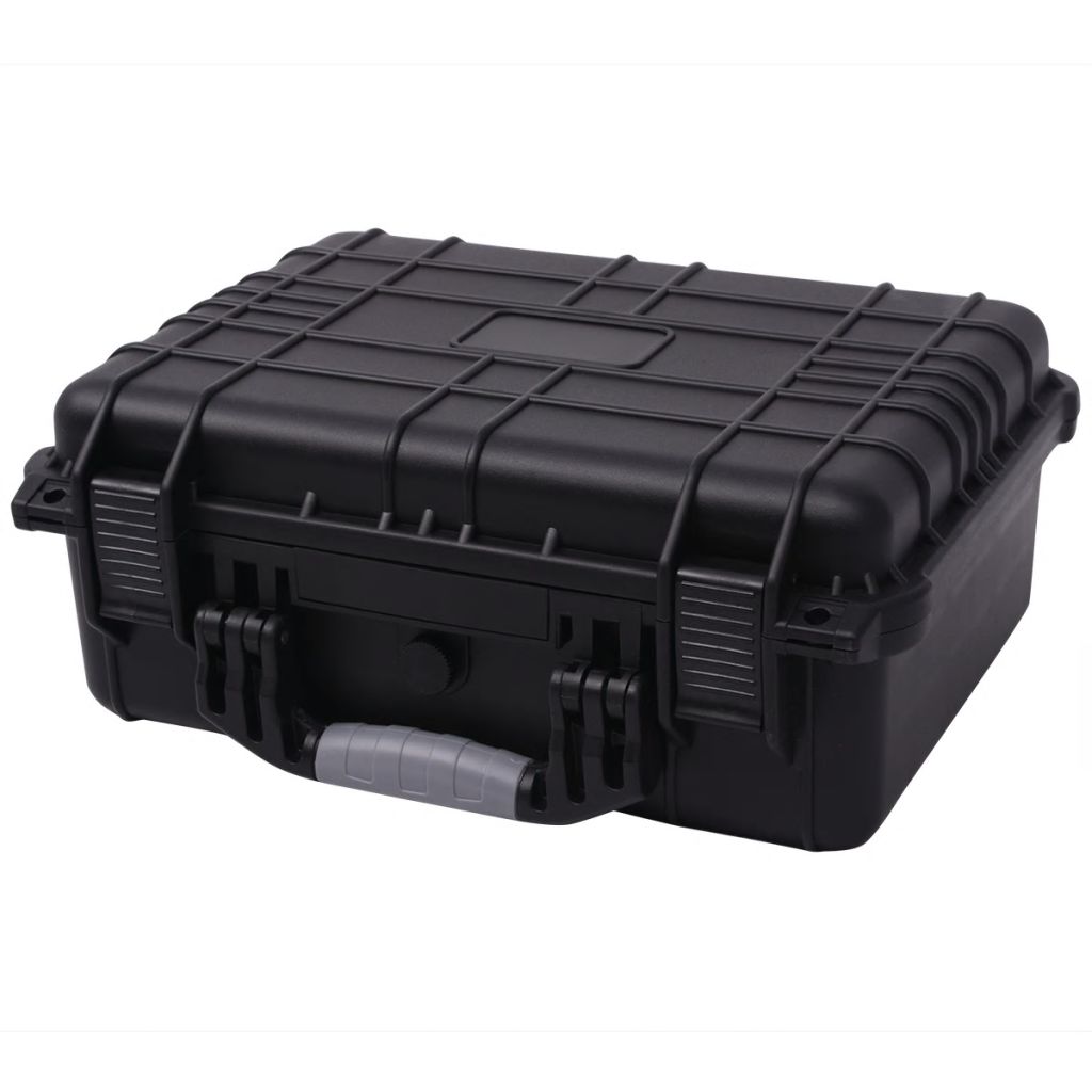 vidaXL Gefahrgutkoffer Schwarz 40,6x33x17,4 cm 