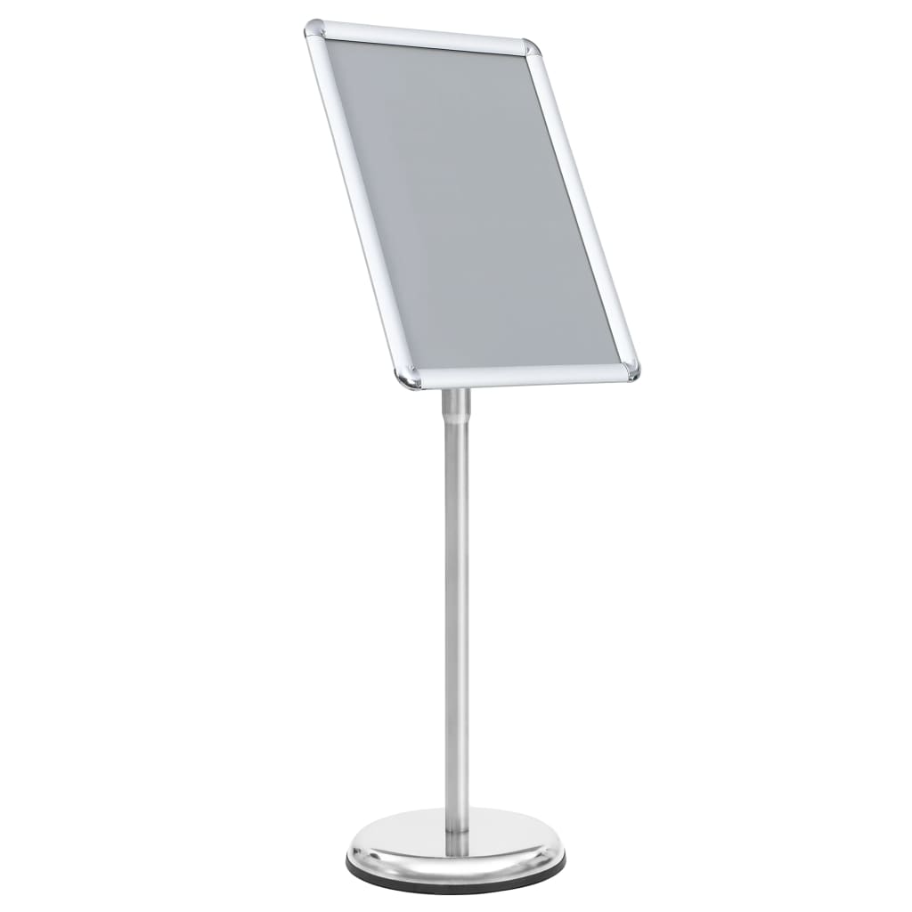 vidaXL A3-Plakatständer Silbern Aluminiumlegierung