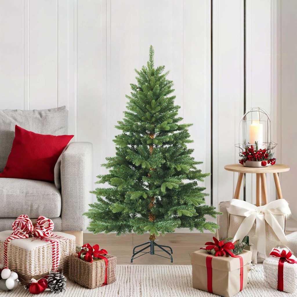 vidaXL Künstlicher klappbarer Weihnachtsbaum mit Ständer Grün 120 cm vidaXL Künstlicher klappbarer Weihnachtsbaum mit Ständer Grün 120 cm
