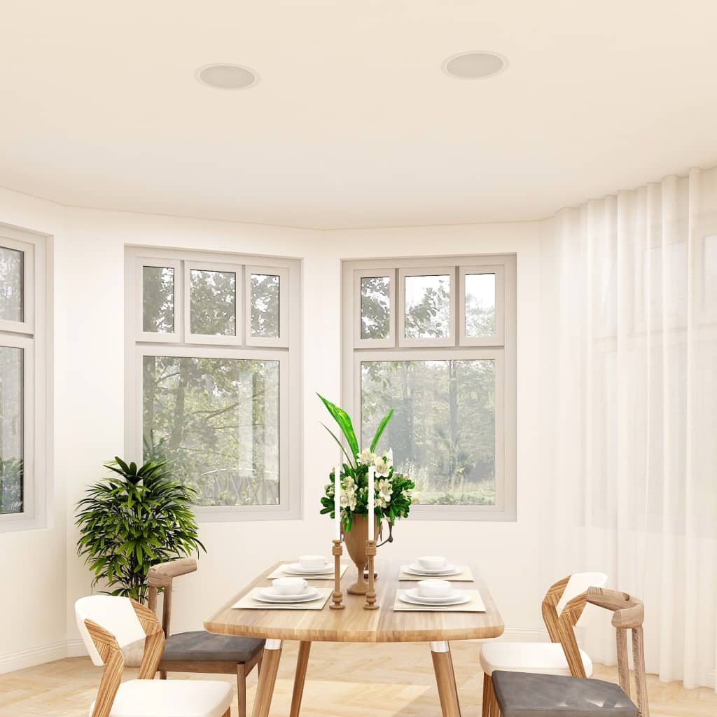 vidaXL Einbaulautsprecher für Decke und Wand 2 Stk. 80 W
