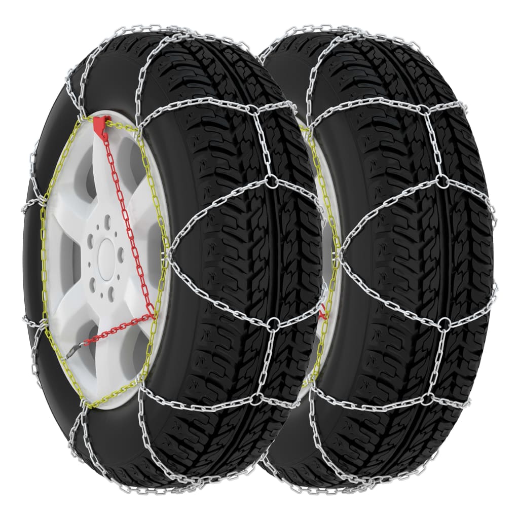 vidaXL Schneeketten für Autoreifen 2 Stk. 16 mm SUV 4x4 Größe 450 