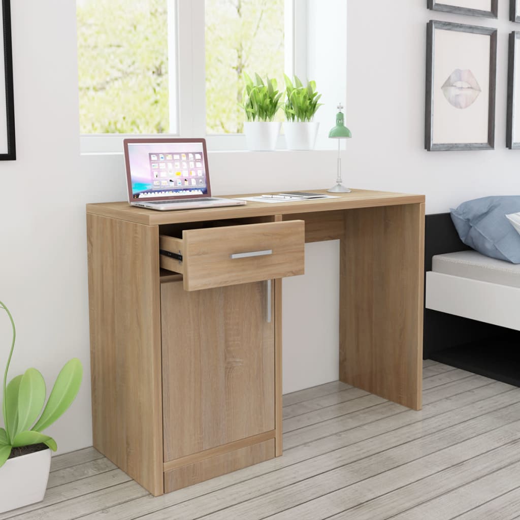 vidaXL Wandklapptisch Eiche 100x60 cm