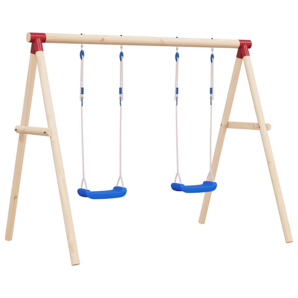  vidaXL Schaukelsitze mit Seilen 2 Stk. Blau 38x16 cm Polyethene