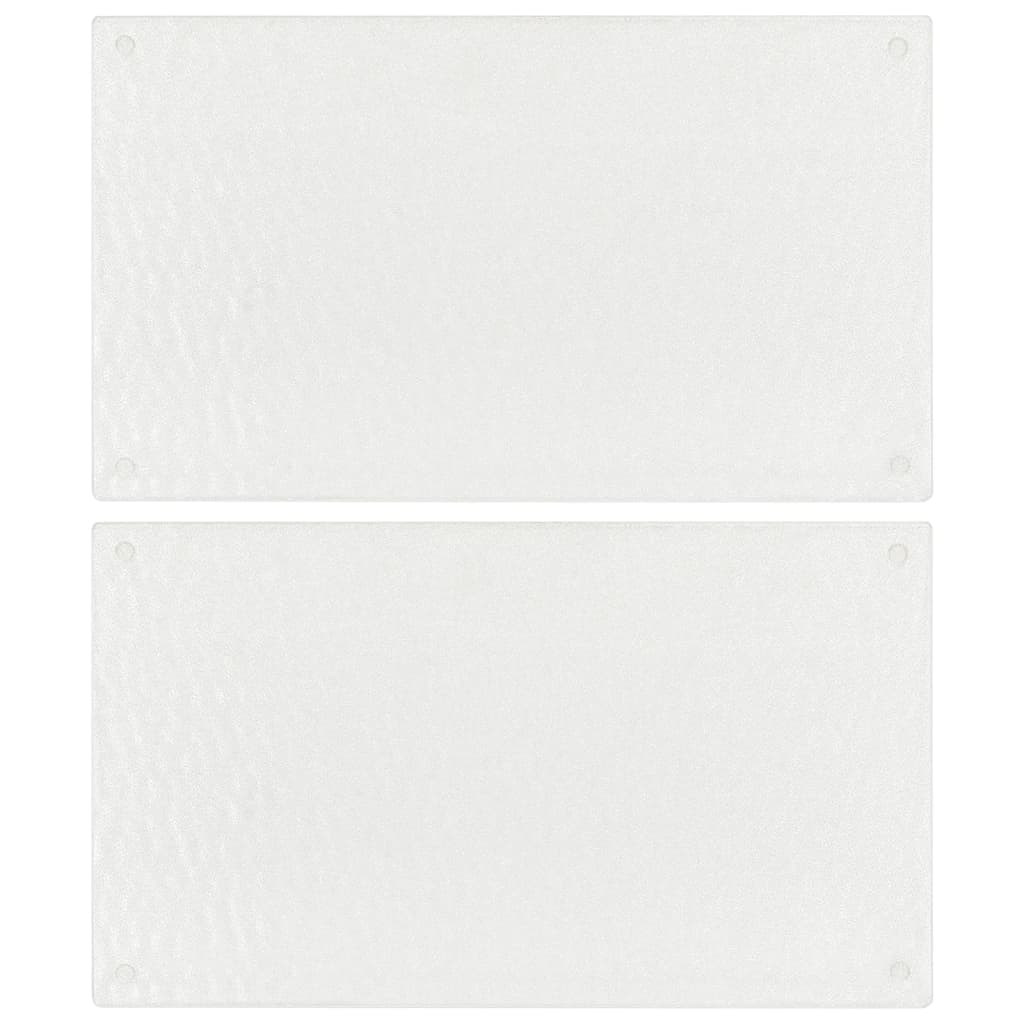 vidaXL Schneidebretter 2 Stk. Transparent Blasenmuster Hartglas