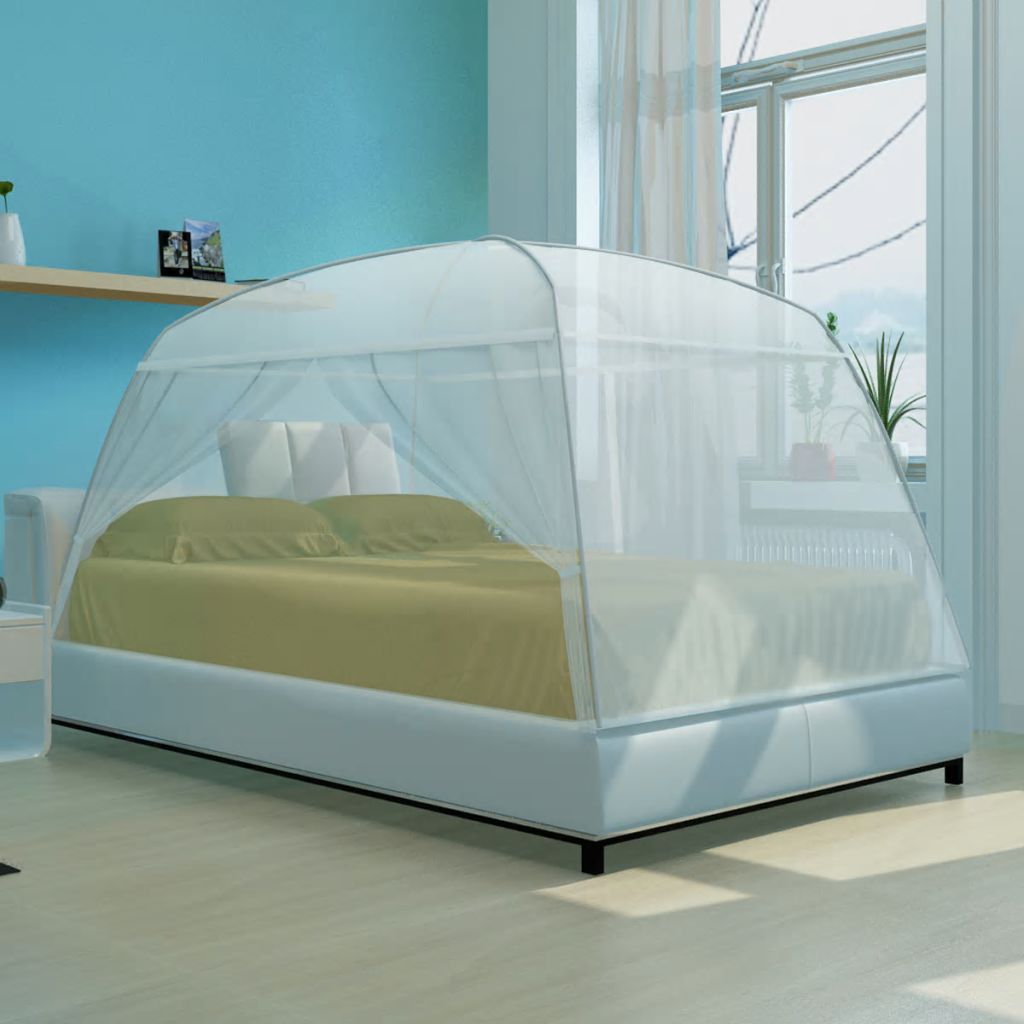 Mongolei Netz Moskitonetz 2 Türen 200 x 120 x 130 cm weiß