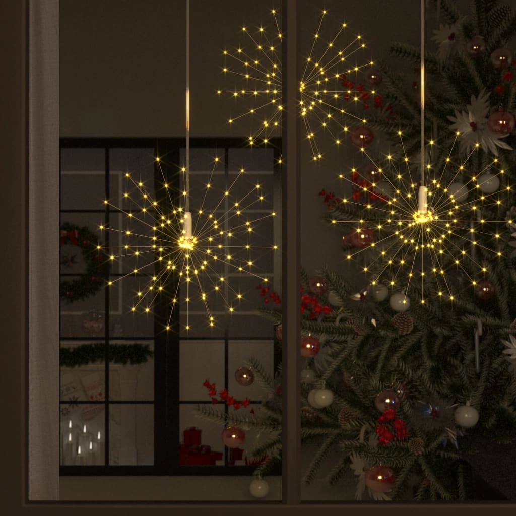 vidaXL Feuerwerkslicht Weihnachtsdeko Warmweiß 20 cm 140 LEDs vidaXL Feuerwerkslicht Weihnachtsdeko Warmweiß 20 cm 140 LEDs