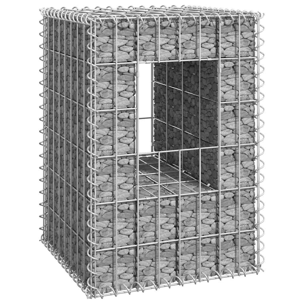 vidaXL Gabionensäule 40x40x60 cm Eisen