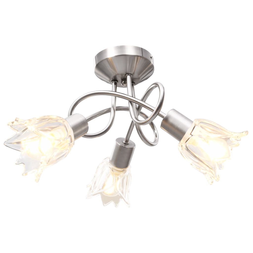 vidaXL Deckenleuchte Glas-Lampenschirme für 3 E14 Glühlampen