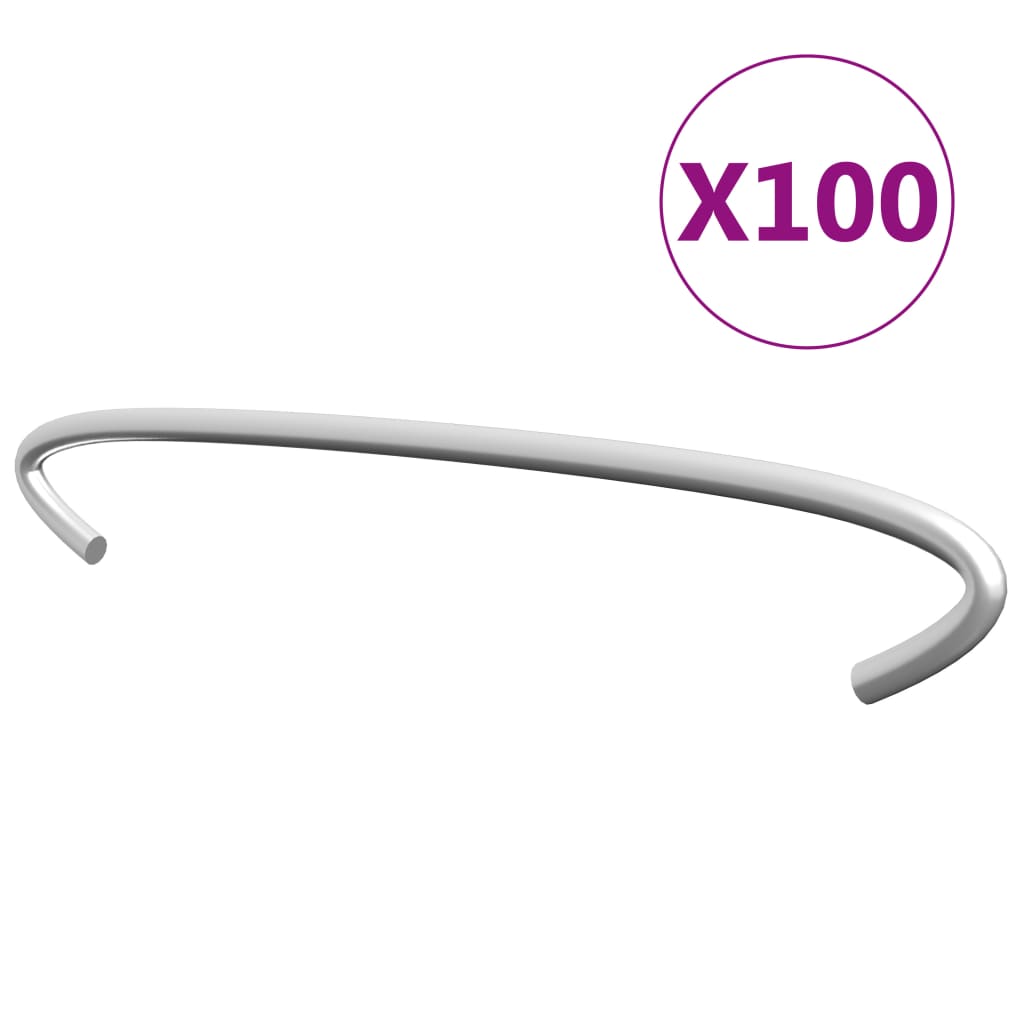vidaXL Gabionen-Distanzhalter 100 Stk. Verzinkter Stahl 15 cm