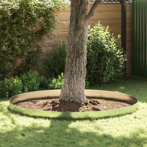 vidaXL Flexible Rasenkante 5-er Set Verzinkter Stahl 100x14 cm