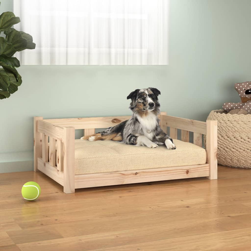vidaXL Hundebett 75,5x55,5x28 cm Massivholz Kiefer