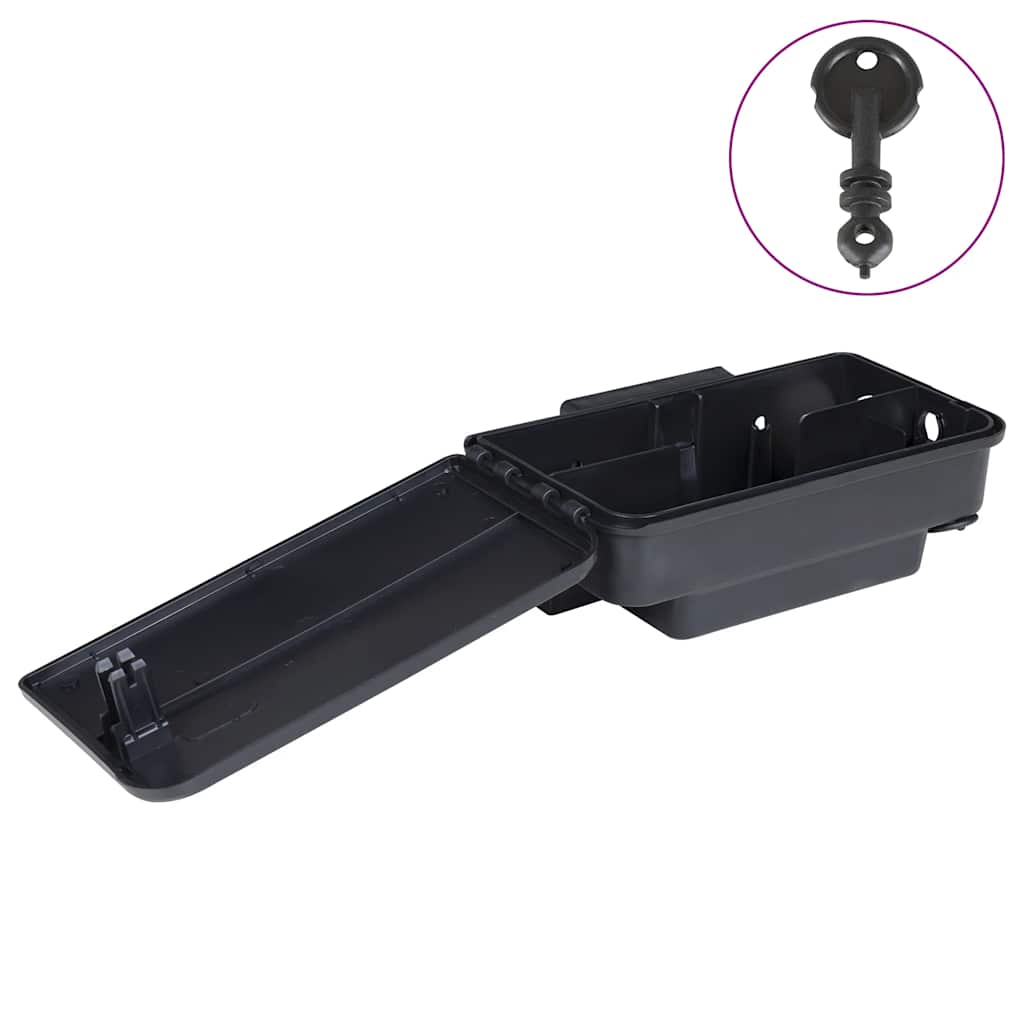 vidaXL Mausefallen 6 Stk. Schwarz 22x12,5x7,5 cm