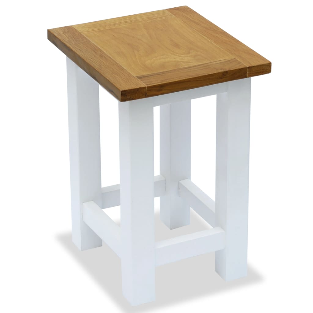 vidaXL Beistelltisch 27x24x37 cm Massivholz Eiche