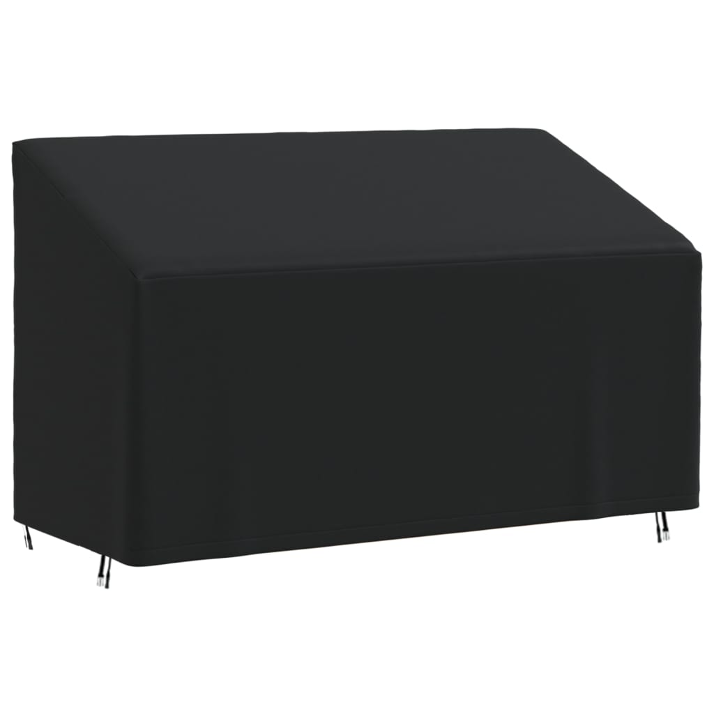vidaXL Abdeckung für 3-Sitzer-Bank Schwarz 165x70x65/94 cm 420D Oxford