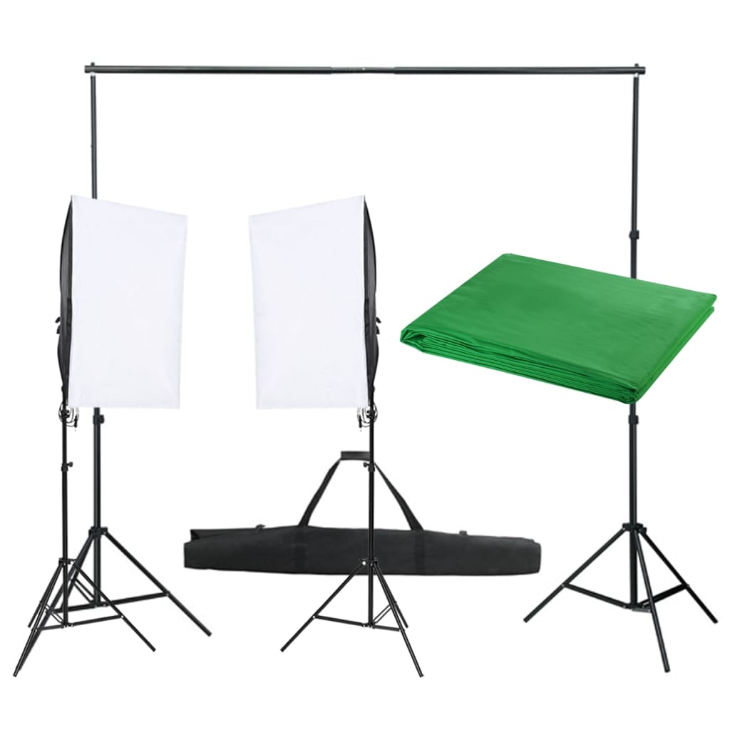 vidaXL Fotostudio-Set mit Beleuchtung und Hintergrund