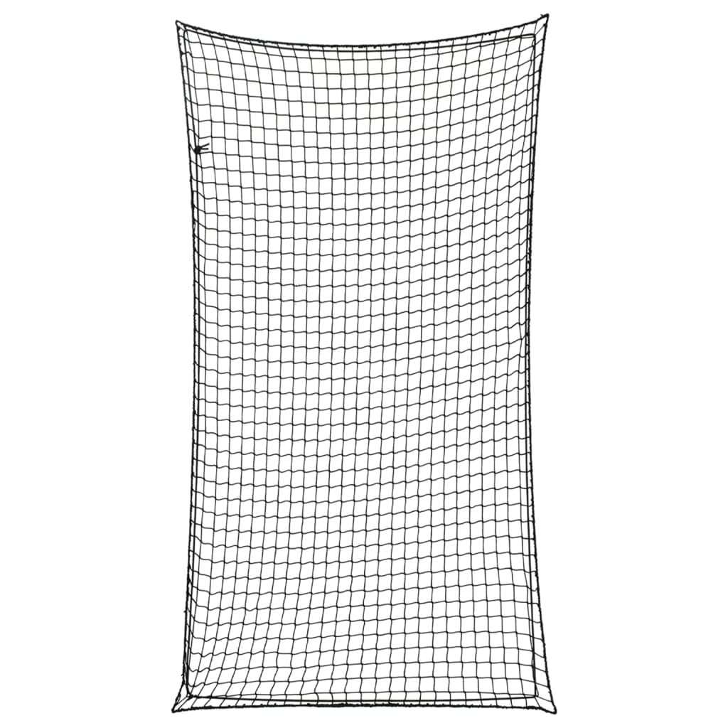 vidaXL Anhängernetz mit Gummiseil Schwarz 3x1,65 m PP