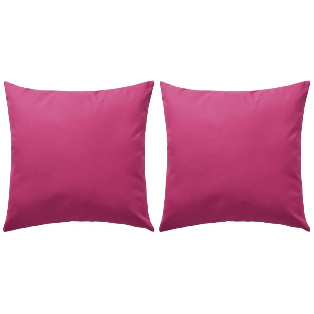 vidaXL Gartenkissen 2 Stk. 45 x 45 cm Rosa