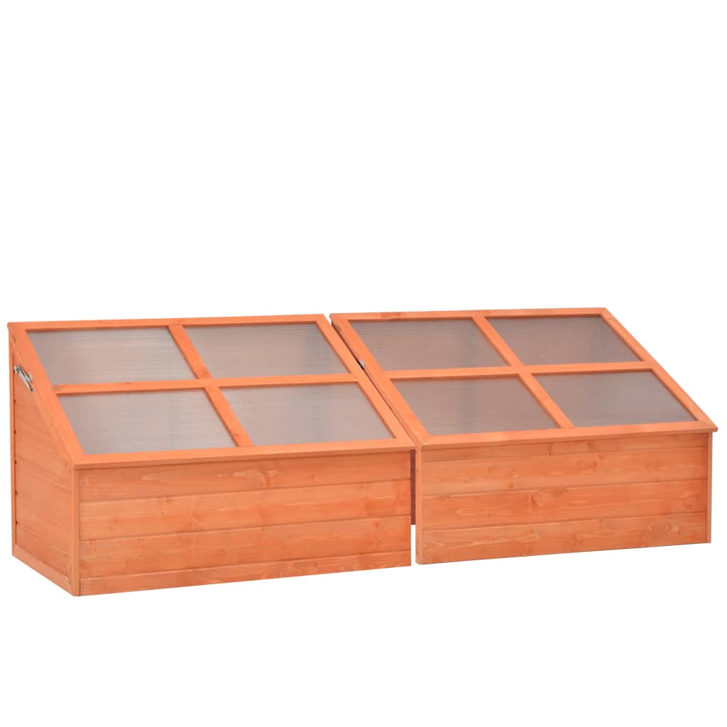 vidaXL Frühbeet Holz 180x57x62 cm