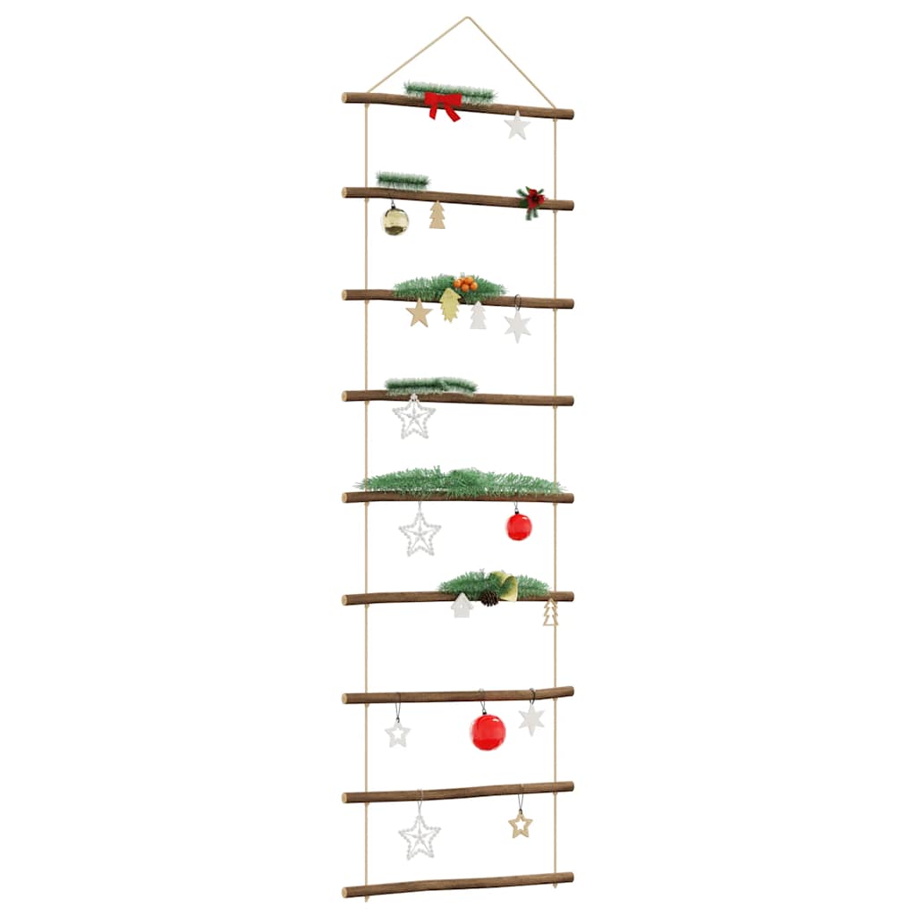 vidaXL Wanddekoration in Leiterform 50x150 cm Natürlicher Zweig