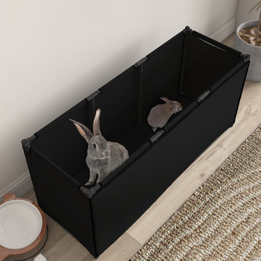 vidaXL Aufbewahrungsbox Schwarz 105x34,5x45 cm Stoff