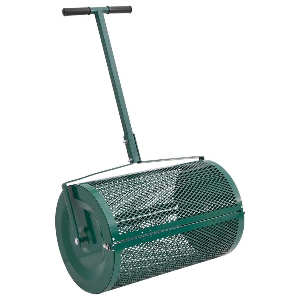 vidaXL Kompost-Streuer Grün Ø40x60 cm Stahl