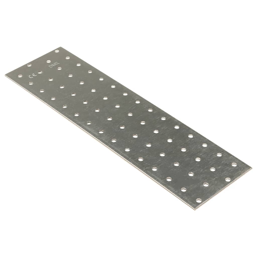 vidaXL Lochplatten 20 Stk. 2 mm 300x80 mm Verzinkter Stahl