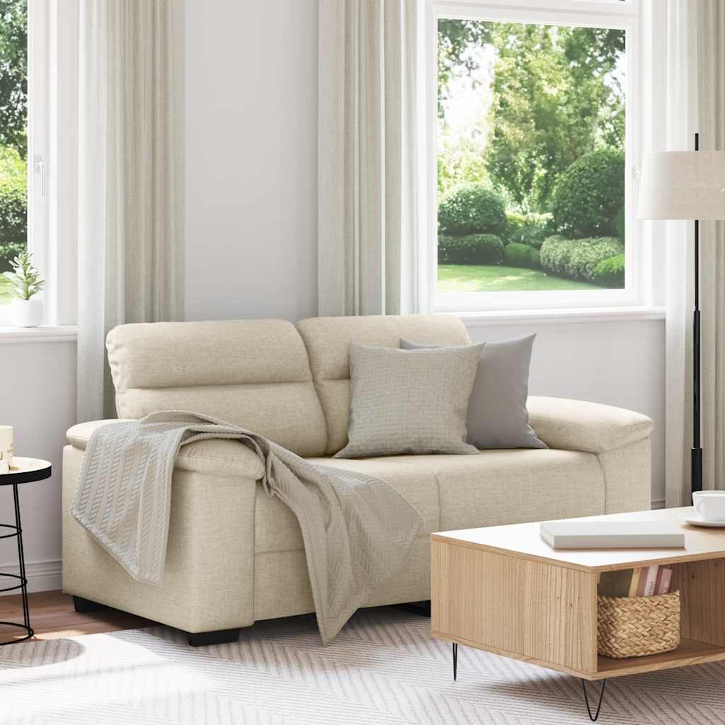 vidaXL 2-Sitzer-Sofa 120 cm Leinen