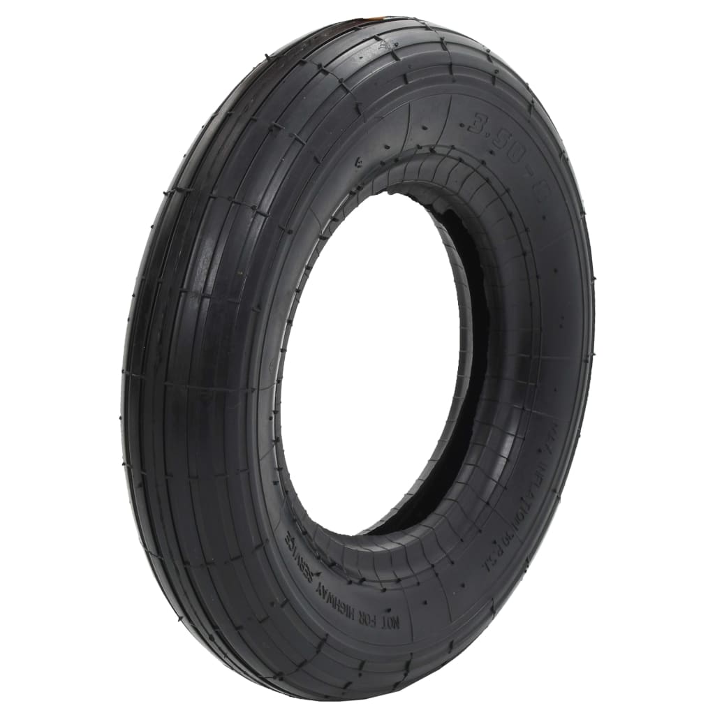 vidaXL Schubkarrenreifen 3.50-8 4PR Gummi 
