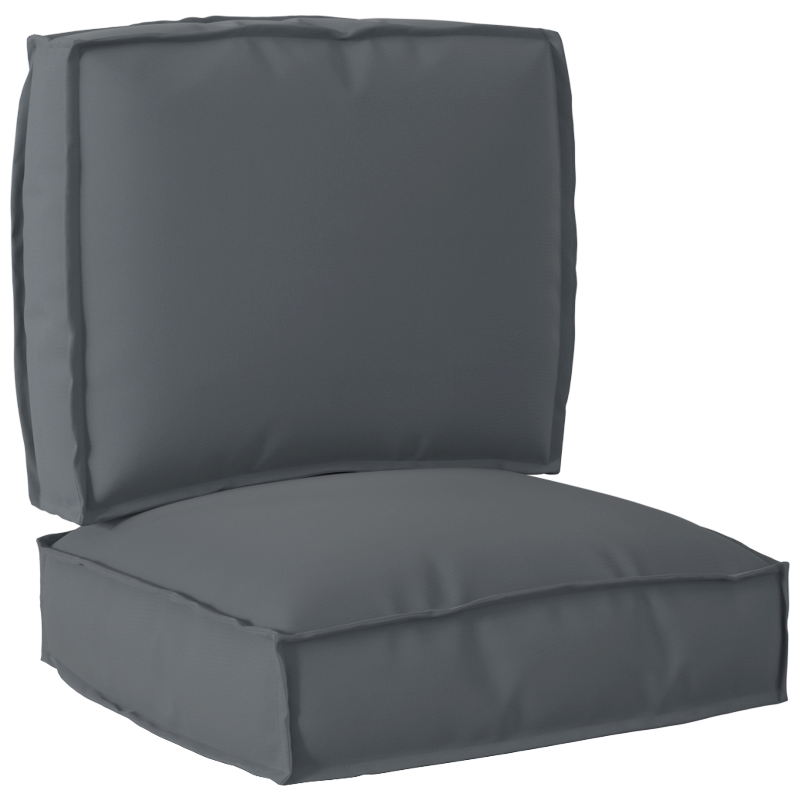 vidaXL 2-teiliges Pallet Kissen Set Anthrazit Oxford Stoff