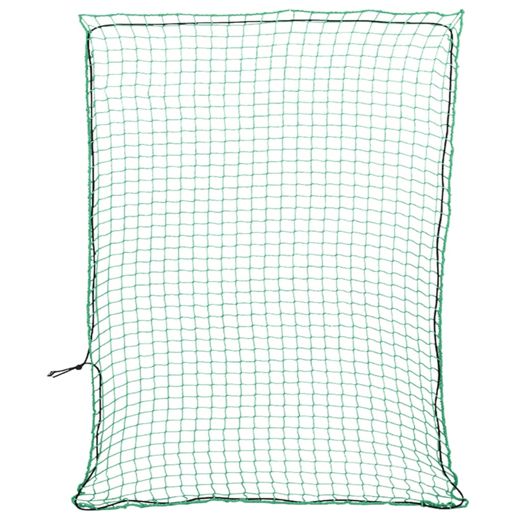 vidaXL Anhängernetz mit Gummiseil Grün 3x2,5 m PP