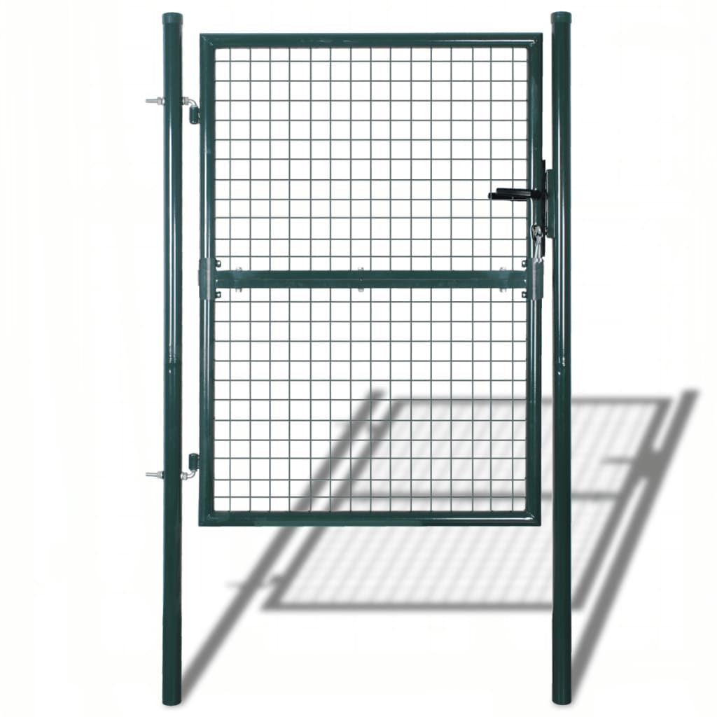 vidaXL Gartengitter Tor Zaun Tür Wandgitter 100x125 cm