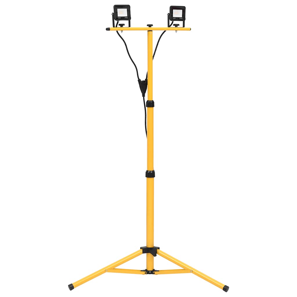 vidaXL LED-Fluter mit Stativ 2x10 W Warmweiß