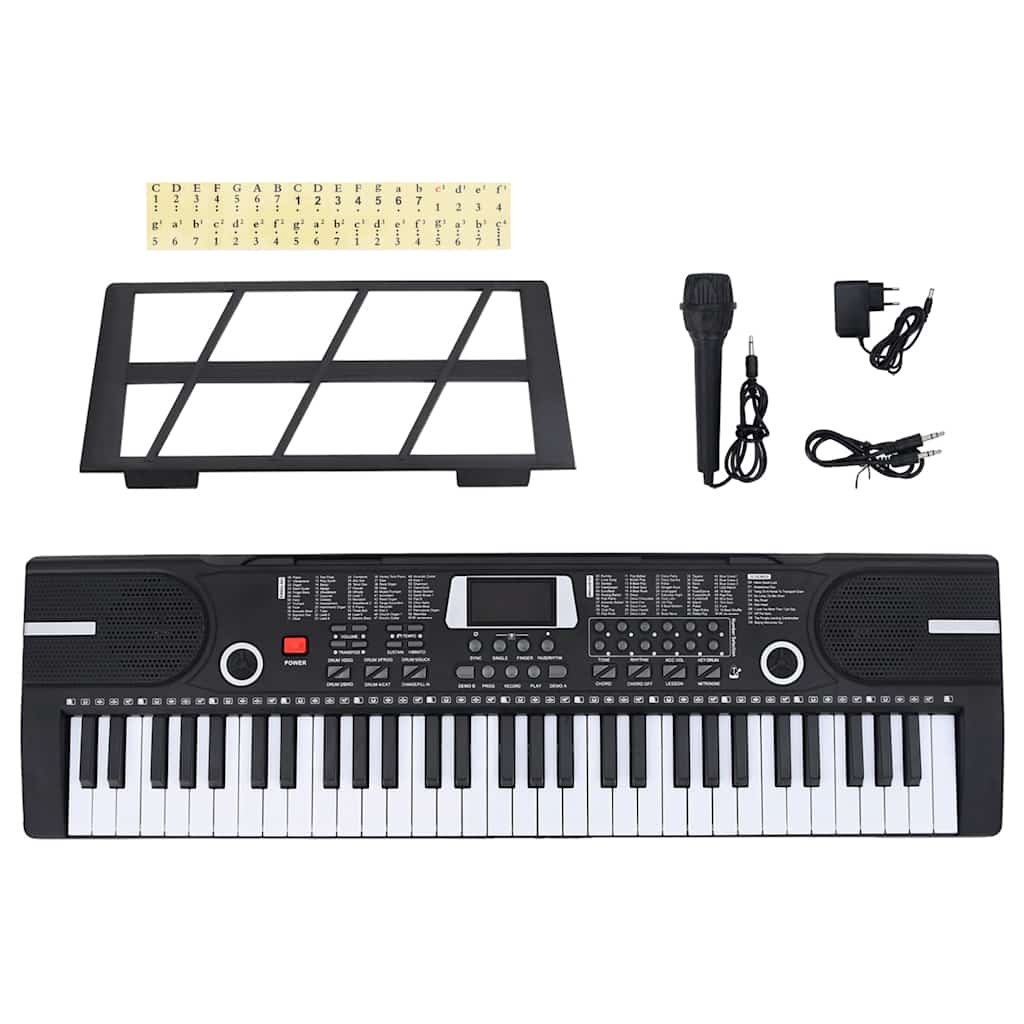 vidaXL 61 Tasten Klavier Elektrisches Keyboard mit Notenständer Kinder