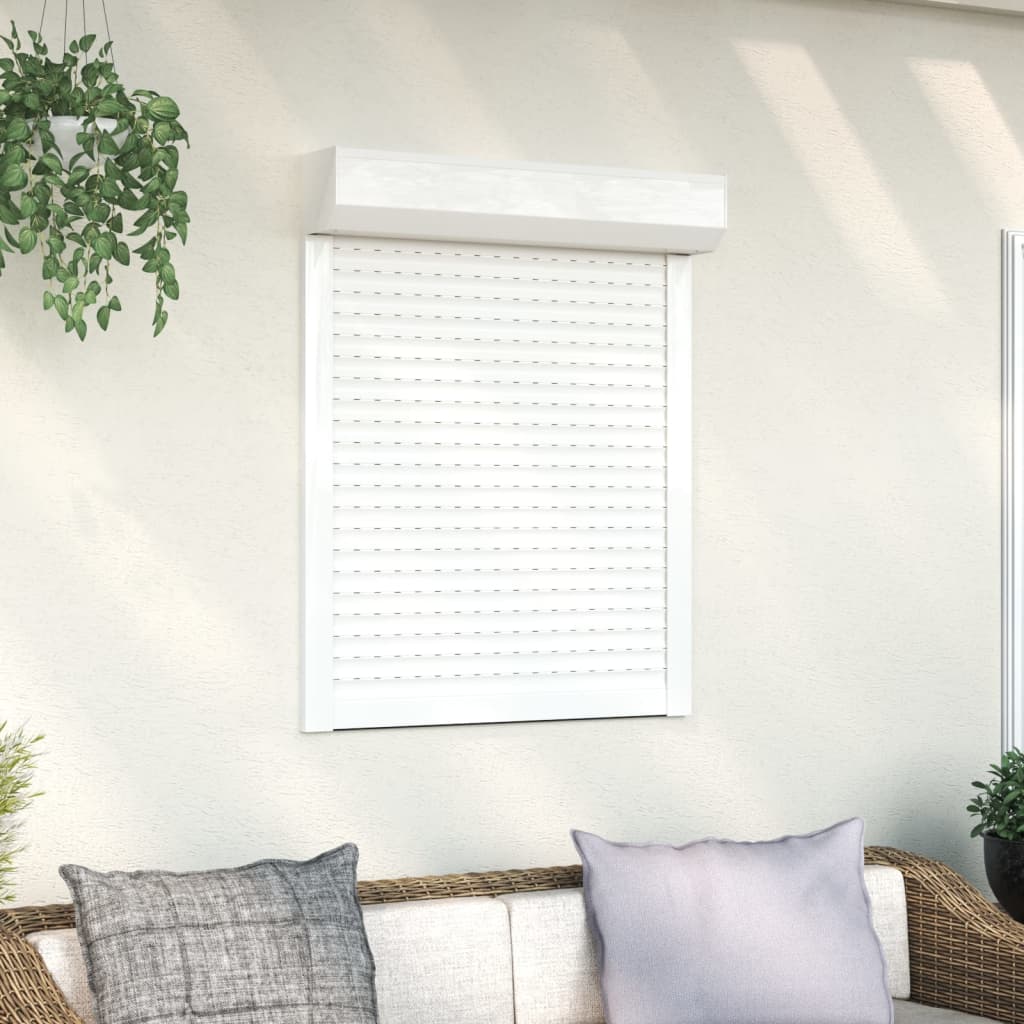 vidaXL Rollladen Aluminium 70x100 cm Weiß