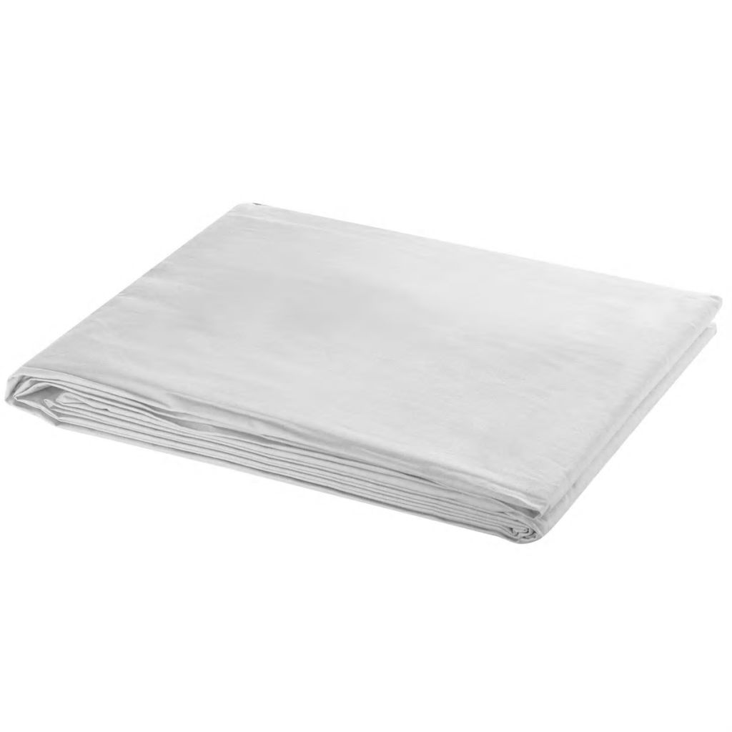 vidaXL Fotohintergrund ohne Ständer Baumwolle Weiß 300x300 cm 