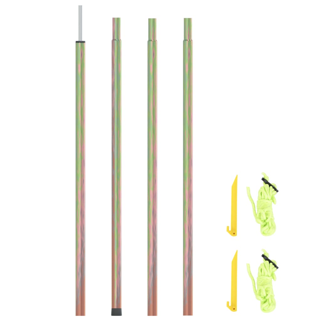 vidaXL Sonnensegel Stange 200 cm Verzinkter Stahl 