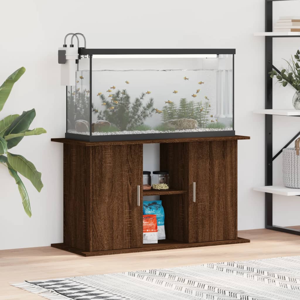 vidaXL Aquariumständer Braun Eichen-Optik 101x41x58 cm Holzwerkstoff