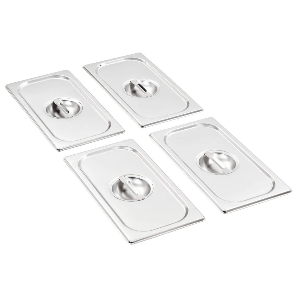 Deckel für GN 1/3 Behälter 4 Stk. Edelstahl 