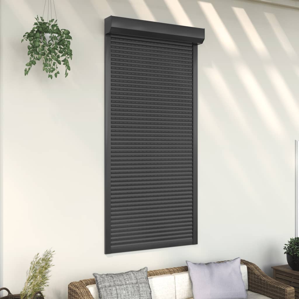 vidaXL Rollladen Aluminium 100x210 cm Anthrazit