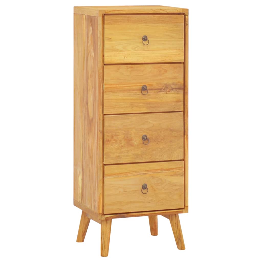 vidaXL Kommode 40x30x100 cm Massivholz Teak